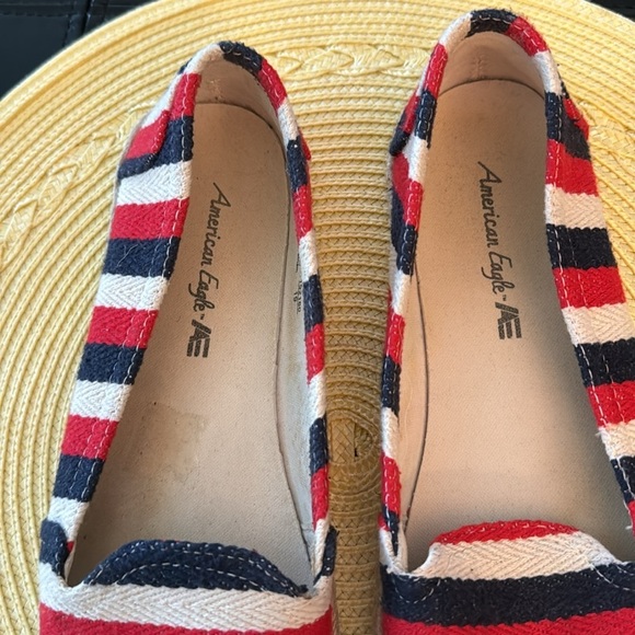 American Eagle Patriotic Striped Slip Ons - Size 8.5 - Picture 5 of 6